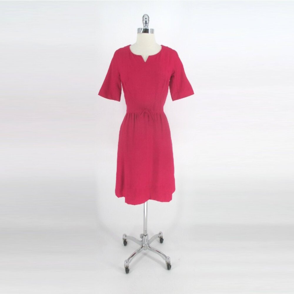 Vintage 60's Pink Silk Midi Dress I Magnin M - Picture 10 of 10